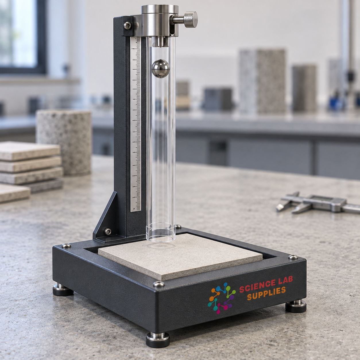 Ball Release for Impact Resistance of Tiles - (By Measurement of Coefficient of Restitute)