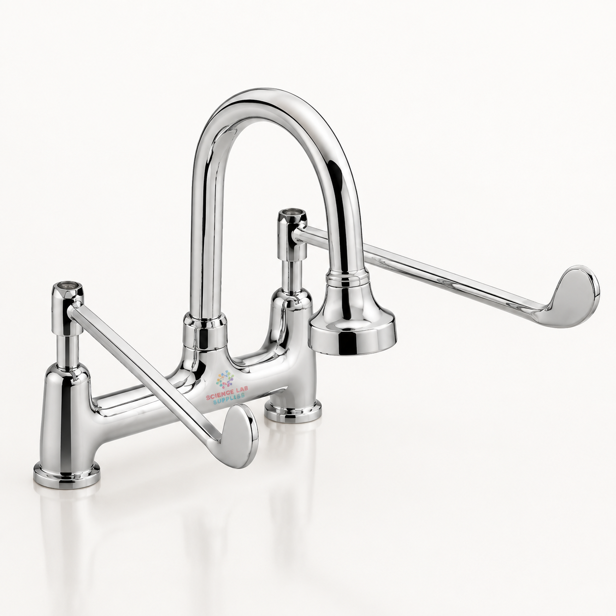 Double Elbow Action Surgical Basin Mixer, Pillar Type