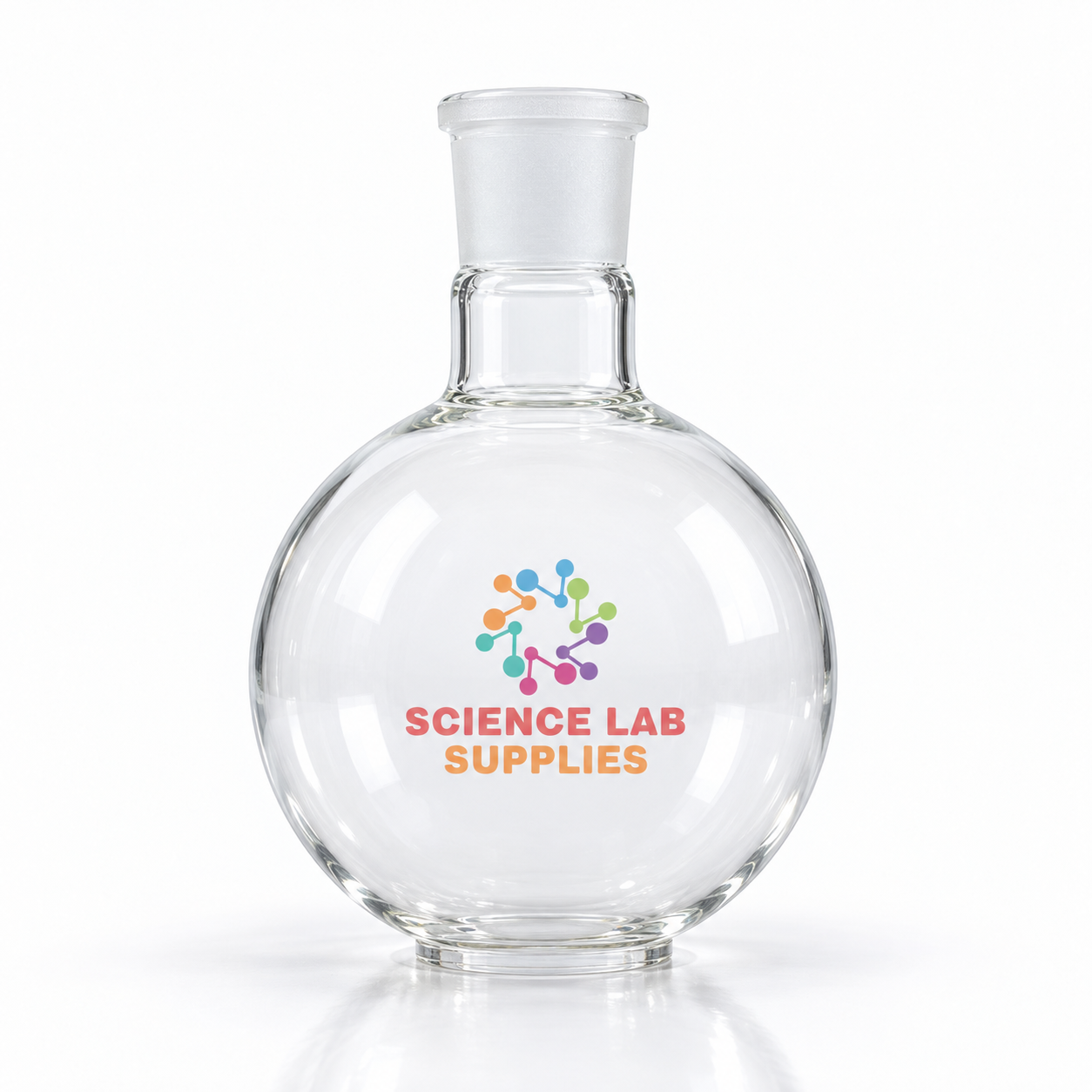 Flask, Boiling, Short Neck with Interchangeable Joint