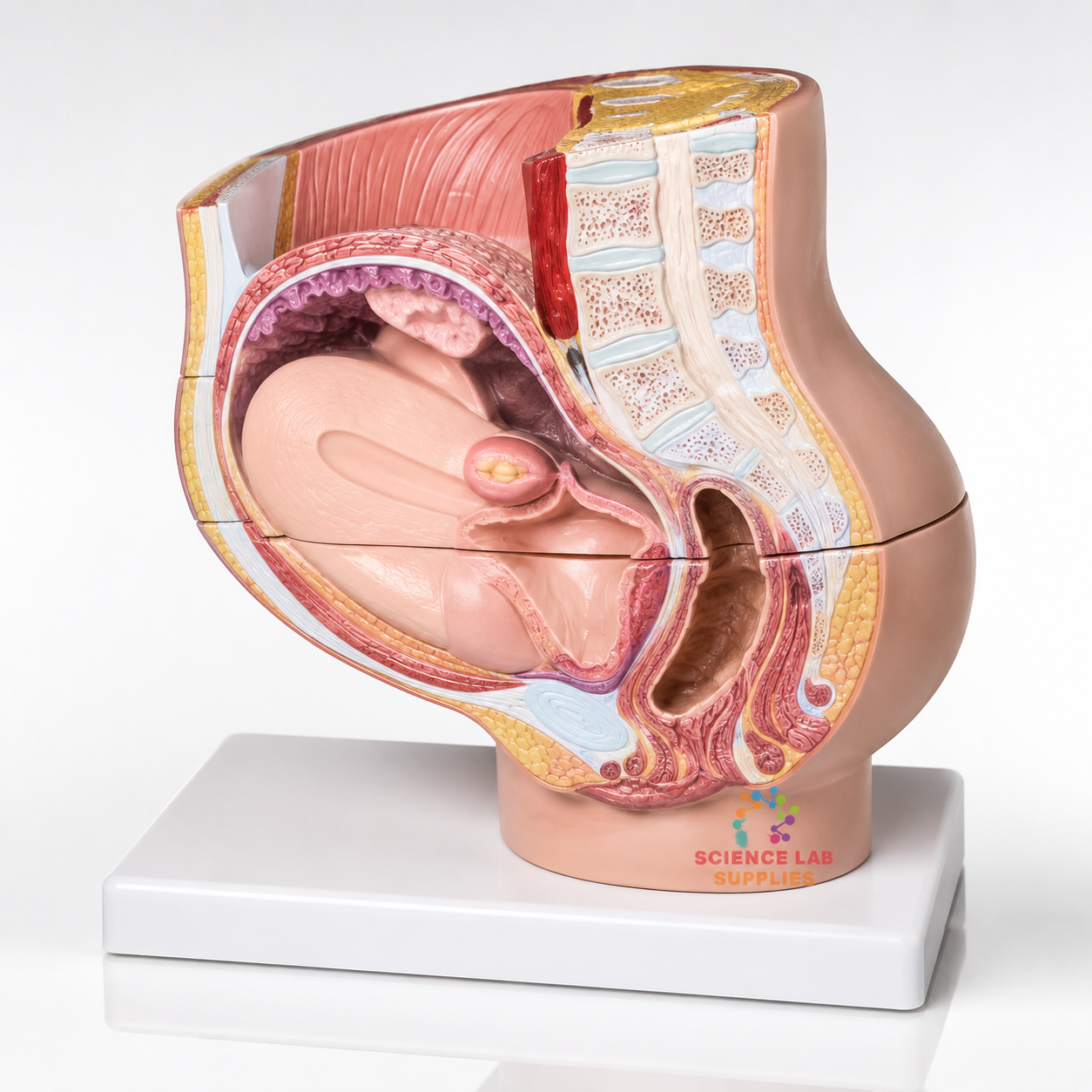 Human Female Pelvis (4 Parts) PVC Plastic