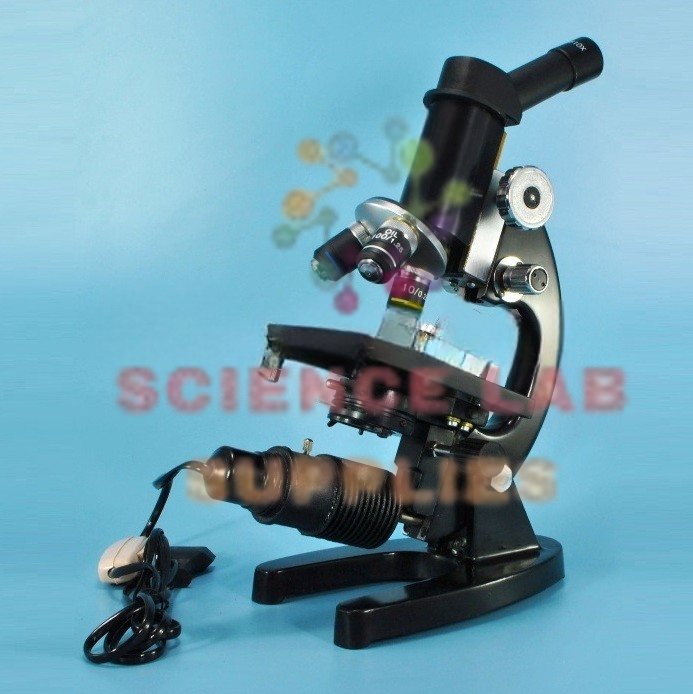 Medical Microscope for Secondary School with Inclined Tube