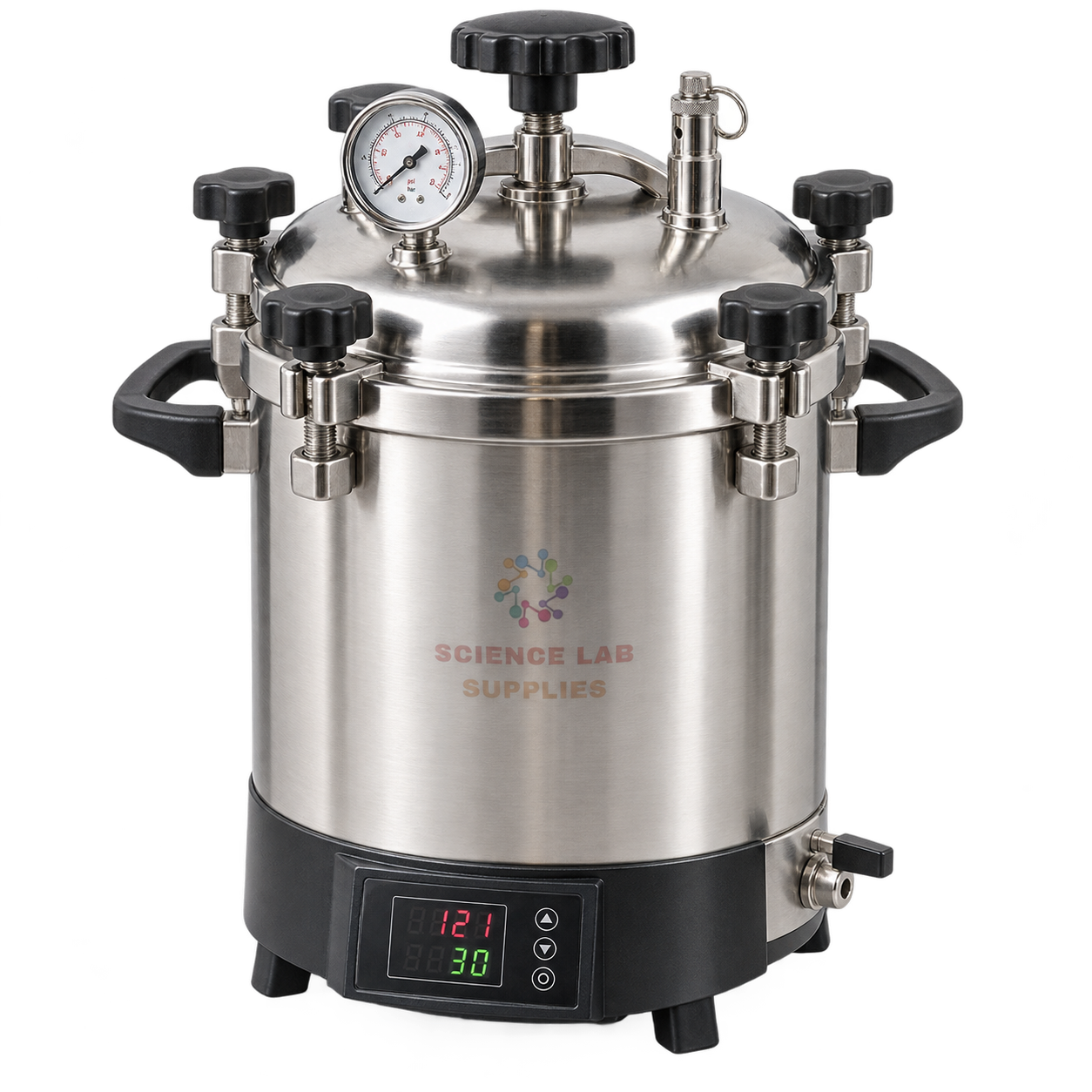 HAND ROUND DIGITAL VERTICAL PRESSURE STEAM STERILIZER