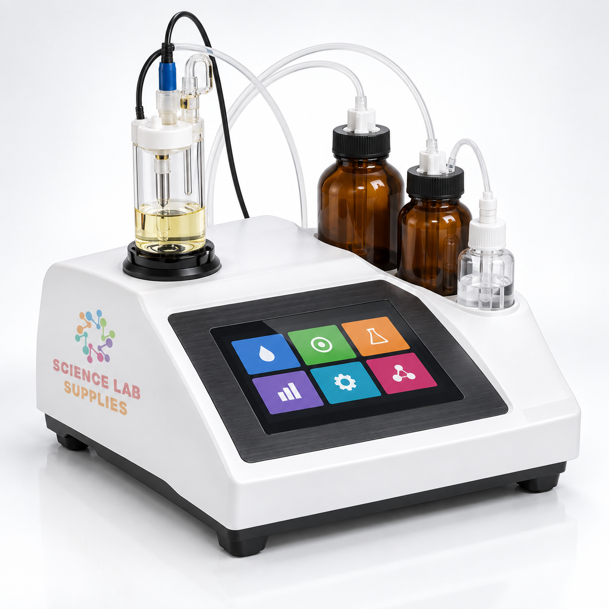 Microprocessor Moisture Titrator, Karl Fischer, Touch Screen