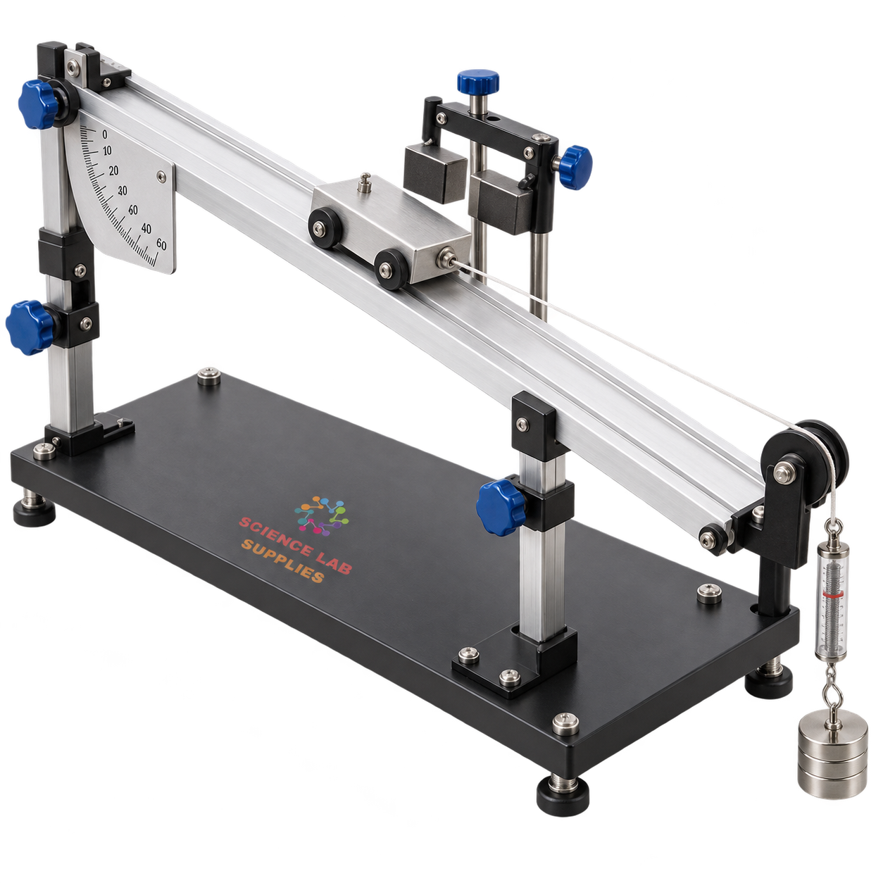 MAGNETIC DAMPING AND COEFFICIENT OF KINETIC FRICTION TESTING LABORATORY APPARATUS