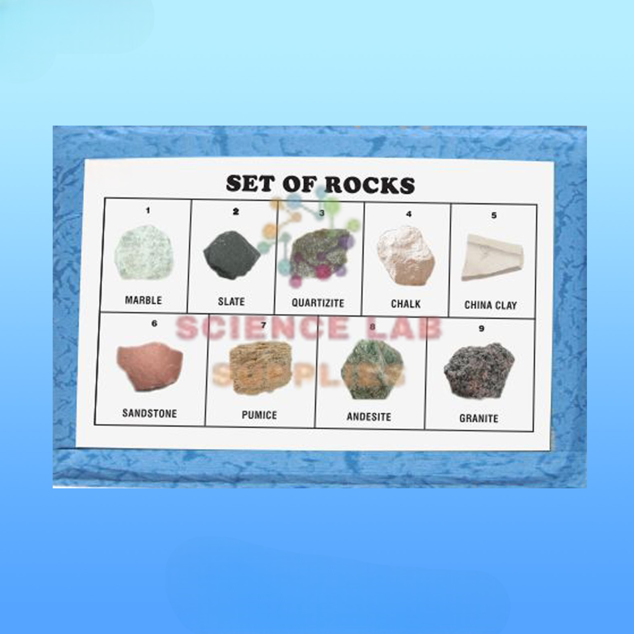 Rock Set, Collection of 9 Rocks