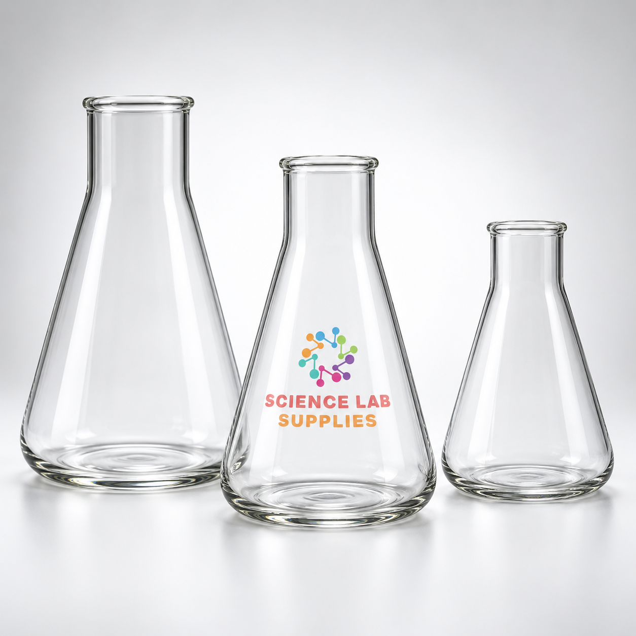 Flask, Conical (Erlenmeyer), Assorted