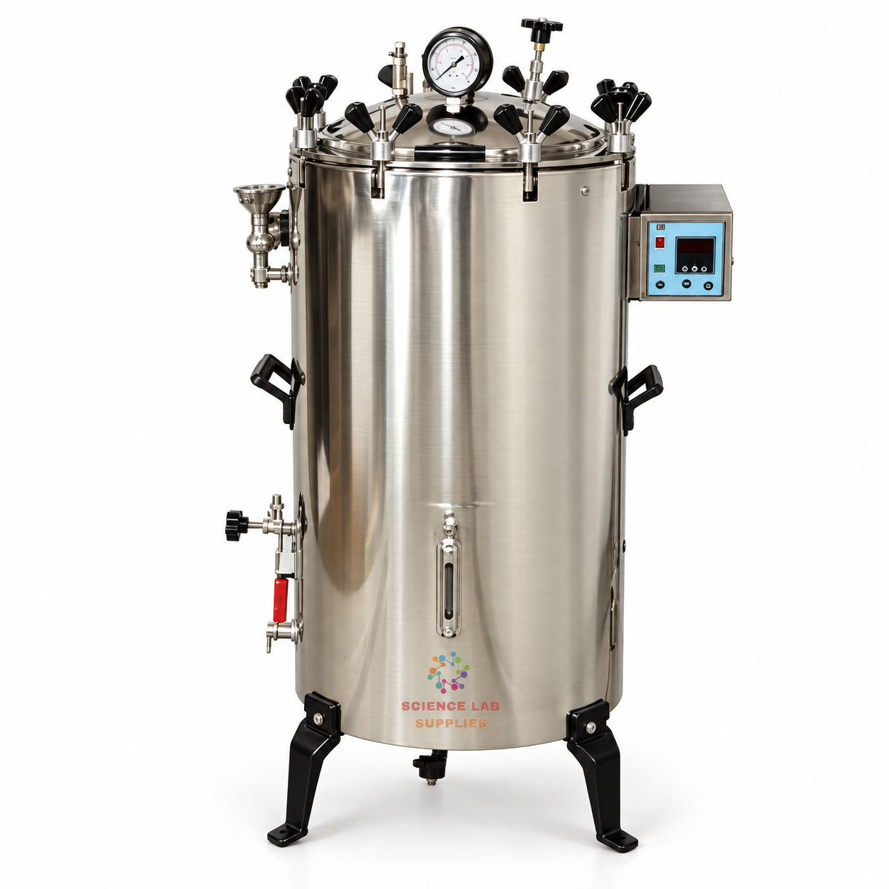 Autoclave, Triple Wall, Vertical, High Pressure, Nut Locking