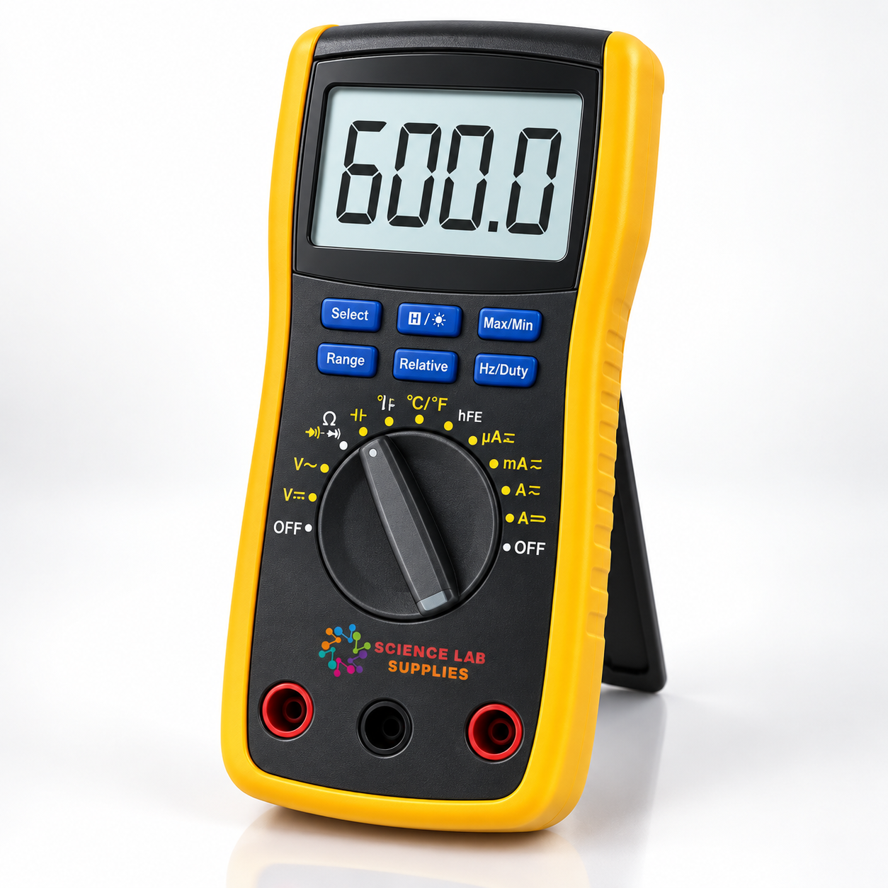3 5/6 6000 Counts Trms Auto-ranging Multimeter with Temperature, Capacitance, Frequency, Duty Cycle, Data Hold, Back Light, hFE Test, Max Hold, Relativity