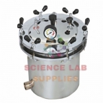 Autoclave, Portable, Stainless Steel, Wing Nut Type (Sterilizer Pressure type